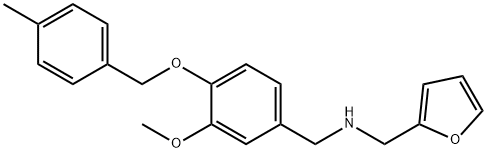 N-(2-furylmethyl)-N-{3-methoxy-4-[(4-methylbenzyl)oxy]benzyl}amine Struktur