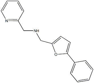 N-[(5-phenyl-2-furyl)methyl]-N-(2-pyridinylmethyl)amine Struktur