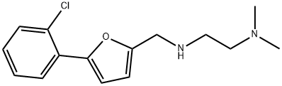 N-{[5-(2-chlorophenyl)-2-furyl]methyl}-N-[2-(dimethylamino)ethyl]amine Struktur