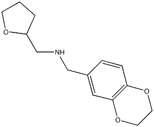 N-(2,3-dihydro-1,4-benzodioxin-6-ylmethyl)-N-(tetrahydro-2-furanylmethyl)amine Struktur