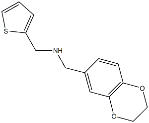 N-(2,3-dihydro-1,4-benzodioxin-6-ylmethyl)-N-(2-thienylmethyl)amine Struktur