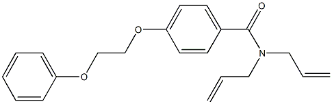 N,N-diallyl-4-(2-phenoxyethoxy)benzamide Struktur