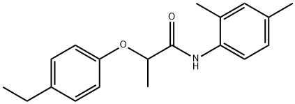 N-(2,4-dimethylphenyl)-2-(4-ethylphenoxy)propanamide Struktur