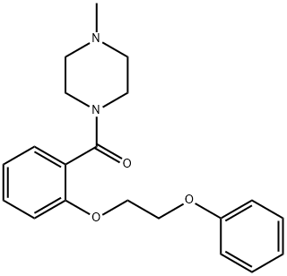 1-methyl-4-[2-(2-phenoxyethoxy)benzoyl]piperazine Struktur