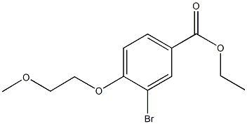 ethyl 3-bromo-4-(2-methoxyethoxy)benzoate Struktur