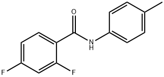 2,4-difluoro-N-(4-methylphenyl)benzamide Struktur