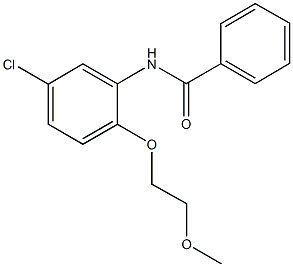 N-[5-chloro-2-(2-methoxyethoxy)phenyl]benzamide Struktur