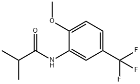 N-[2-methoxy-5-(trifluoromethyl)phenyl]-2-methylpropanamide Struktur