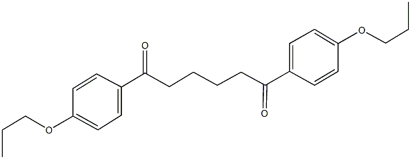 1,6-bis[4-(propyloxy)phenyl]hexane-1,6-dione Struktur