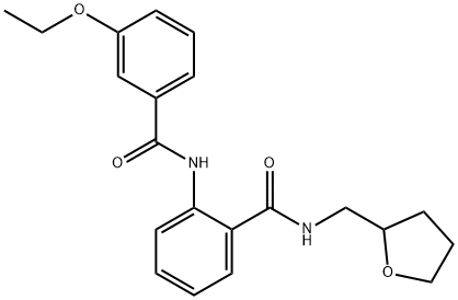 2-[(3-ethoxybenzoyl)amino]-N-(tetrahydro-2-furanylmethyl)benzamide Struktur