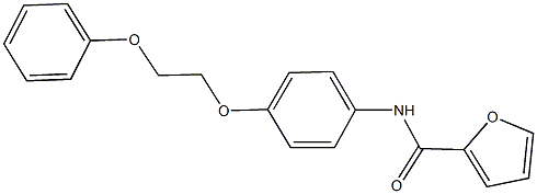 N-[4-(2-phenoxyethoxy)phenyl]-2-furamide Struktur