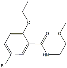 5-bromo-2-ethoxy-N-(2-methoxyethyl)benzamide Struktur