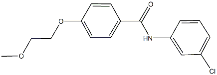 N-(3-chlorophenyl)-4-(2-methoxyethoxy)benzamide Struktur