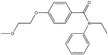 N-ethyl-4-(2-methoxyethoxy)-N-phenylbenzamide Struktur