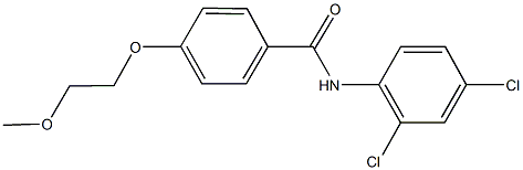 N-(2,4-dichlorophenyl)-4-(2-methoxyethoxy)benzamide Struktur