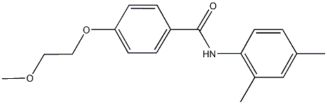 N-(2,4-dimethylphenyl)-4-(2-methoxyethoxy)benzamide Struktur