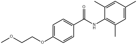 N-mesityl-4-(2-methoxyethoxy)benzamide Struktur