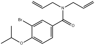 N,N-diallyl-3-bromo-4-isopropoxybenzamide Struktur