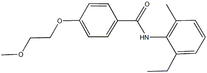 N-(2-ethyl-6-methylphenyl)-4-(2-methoxyethoxy)benzamide Struktur