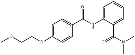 2-{[4-(2-methoxyethoxy)benzoyl]amino}-N,N-dimethylbenzamide Struktur