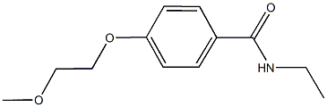 N-ethyl-4-(2-methoxyethoxy)benzamide Struktur