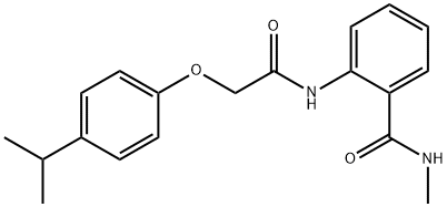 2-{[(4-isopropylphenoxy)acetyl]amino}-N-methylbenzamide Struktur