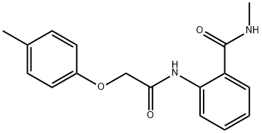 N-methyl-2-{[(4-methylphenoxy)acetyl]amino}benzamide Struktur