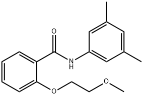 N-(3,5-dimethylphenyl)-2-(2-methoxyethoxy)benzamide Struktur