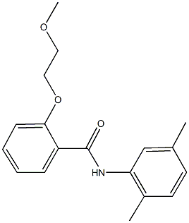 N-(2,5-dimethylphenyl)-2-(2-methoxyethoxy)benzamide Struktur