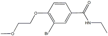 3-bromo-N-ethyl-4-(2-methoxyethoxy)benzamide Struktur