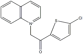 1-[2-(5-chloro-2-thienyl)-2-oxoethyl]quinolinium Struktur