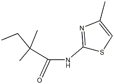 2,2-dimethyl-N-(4-methyl-1,3-thiazol-2-yl)butanamide Struktur