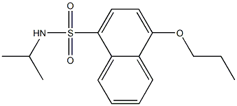 N-isopropyl-4-propoxy-1-naphthalenesulfonamide Struktur