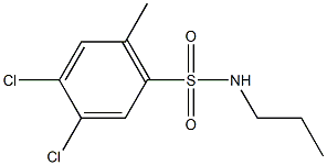 4,5-dichloro-2-methyl-N-propylbenzenesulfonamide Struktur