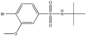 4-bromo-N-(tert-butyl)-3-methoxybenzenesulfonamide Struktur