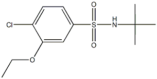 N-(tert-butyl)-4-chloro-3-ethoxybenzenesulfonamide Struktur