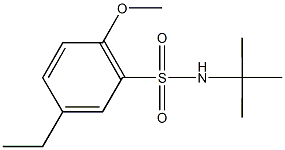 N-(tert-butyl)-5-ethyl-2-methoxybenzenesulfonamide Struktur