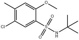 N-(tert-butyl)-5-chloro-2-methoxy-4-methylbenzenesulfonamide Struktur