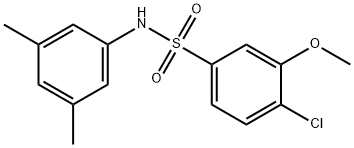 4-chloro-N-(3,5-dimethylphenyl)-3-methoxybenzenesulfonamide Struktur