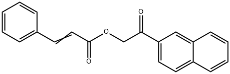 2-(2-naphthyl)-2-oxoethyl 3-phenylacrylate Struktur