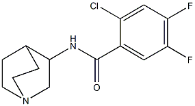 N-(1-azabicyclo[2.2.2]oct-3-yl)-2-chloro-4,5-difluorobenzamide Struktur