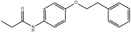 N-[4-(2-phenylethoxy)phenyl]propanamide Struktur