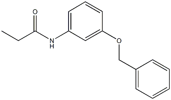 N-[3-(benzyloxy)phenyl]propanamide Struktur