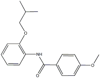 N-(2-isobutoxyphenyl)-4-methoxybenzamide Struktur