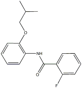 2-fluoro-N-(2-isobutoxyphenyl)benzamide Struktur