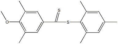 mesityl 4-methoxy-3,5-dimethylbenzenecarbodithioate Struktur