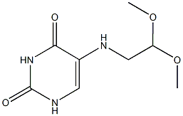 5-[(2,2-dimethoxyethyl)amino]pyrimidine-2,4(1H,3H)-dione Struktur