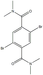 2,5-dibromo-N~1~,N~1~,N~4~,N~4~-tetramethylterephthalamide Struktur