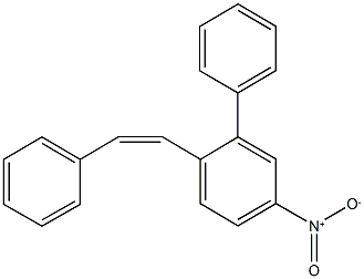 3-nitro-6-(2-phenylvinyl)-1,1'-biphenyl Struktur