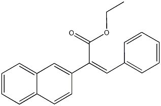 ethyl2-(2-naphthyl)-3-phenylacrylate Struktur